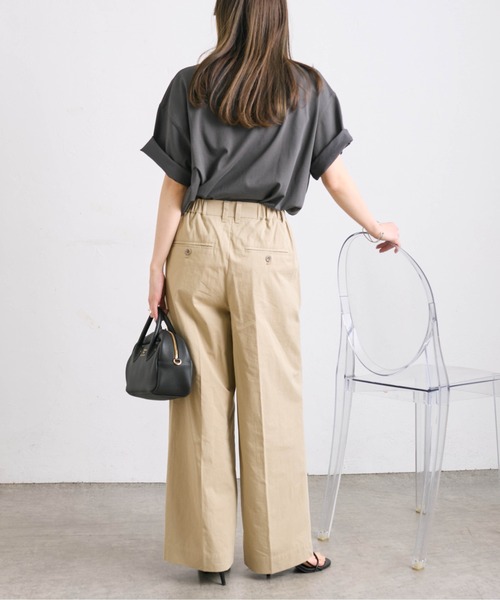 PUAL CE CIN（ピュアルセシン）の「【WEB限定】リバースロゴT（Tシャツ/カットソー・レディース・オフホワイト/キャメル/チャコールグレー・FREE）」の22枚目の写真