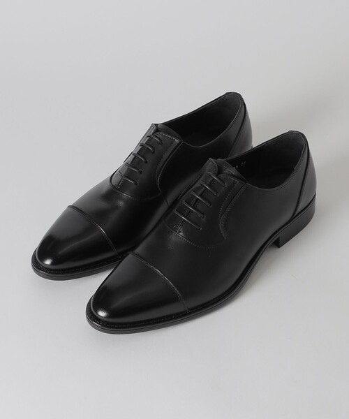 BLACK LABEL CRESTBRIDGE(ブラックレーベル・クレストブリッジ)の「アンティークレザーサイドエラスティックストレートチップ(ドレスシューズ・メンズ・ブラック/ダークブラウン・25.5cm/26.5cm/25.0cm/26.0cm/27.0cm)」の2枚目の写真