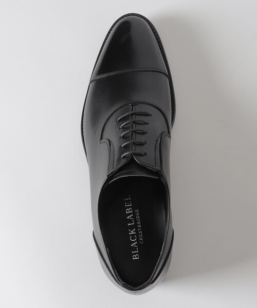 BLACK LABEL CRESTBRIDGE(ブラックレーベル・クレストブリッジ)の「アンティークレザーサイドエラスティックストレートチップ(ドレスシューズ・メンズ・ブラック/ダークブラウン・25.5cm/26.5cm/25.0cm/26.0cm/27.0cm)」の3枚目の写真