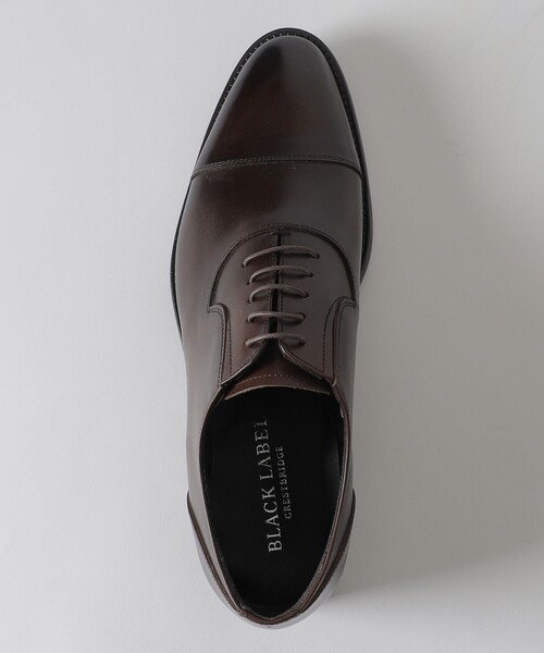 BLACK LABEL CRESTBRIDGE(ブラックレーベル・クレストブリッジ)の「アンティークレザーサイドエラスティックストレートチップ(ドレスシューズ・メンズ・ブラック/ダークブラウン・25.5cm/26.5cm/25.0cm/26.0cm/27.0cm)」の6枚目の写真