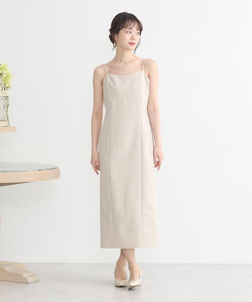 earth music&ecology（アースミュージックアンドエコロジー）の「SET2点フリルボレロ＋ナローワンピース（ドレス・レディース・ブラック/ライトベージュ・M/S）」の19枚目の写真