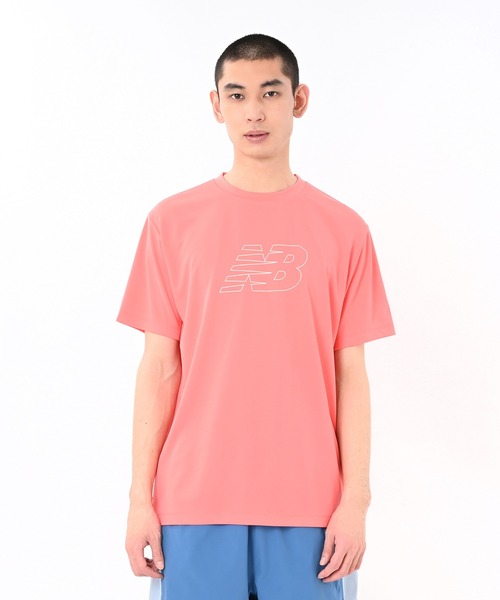 NEW BALANCE(ニューバランス)の「パフォーマンスファンクションTシャツ(Tシャツ/カットソー・メンズ・オフホワイト/ブルー/ローズ/ブラック・SMALL/MEDIUM/LARGE/X-LARGE/XX-LARGE)」の4枚目の写真