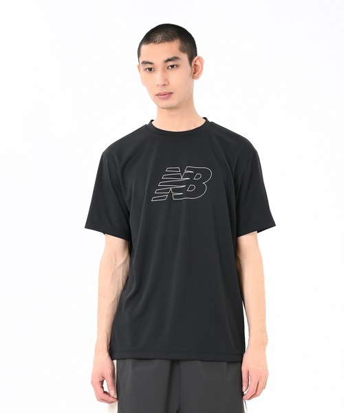 NEW BALANCE(ニューバランス)の「パフォーマンスファンクションTシャツ(Tシャツ/カットソー・メンズ・オフホワイト/ブルー/ローズ/ブラック・SMALL/MEDIUM/LARGE/X-LARGE/XX-LARGE)」の3枚目の写真