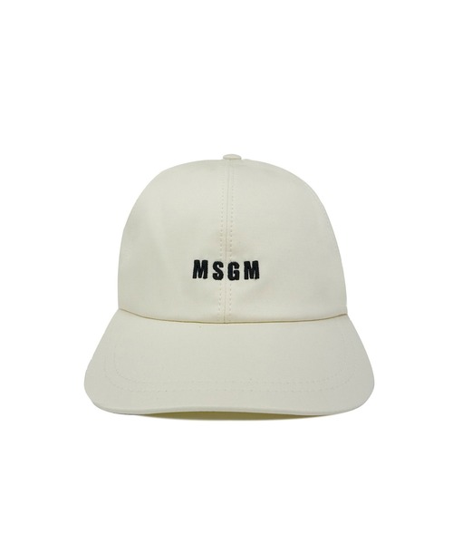 MSGM（エムエスジーエム）の「【NEW】アイコニックミニロゴ ベースボールキャップ（キャップ・メンズ・グリーン/ブラック/オフホワイト・FREE）」の4枚目の写真