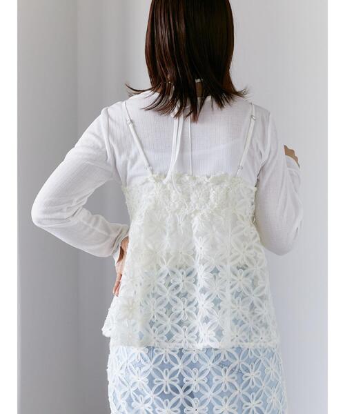 ehka sopo(エヘカソポ)の「2WAYクルーネックカットソー(Tシャツ/カットソー・レディース・オフホワイト/ミント/ブラック・F)」の5枚目の写真