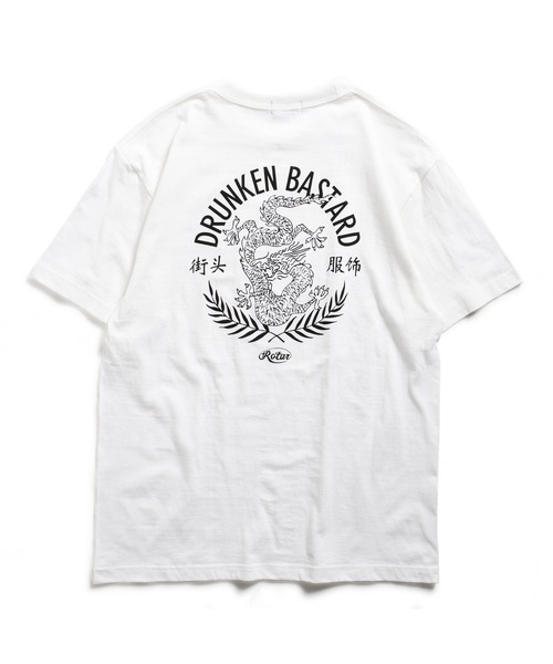 ROTAR(ローター)の「DRUNKEN BASTARD Tee(Tシャツ/カットソー・メンズ・オレンジ系その他/ブラック/ライトブルー/ホワイト系その他・SMALL/MEDIUM/LARGE/X-LARGE)」の12枚目の写真