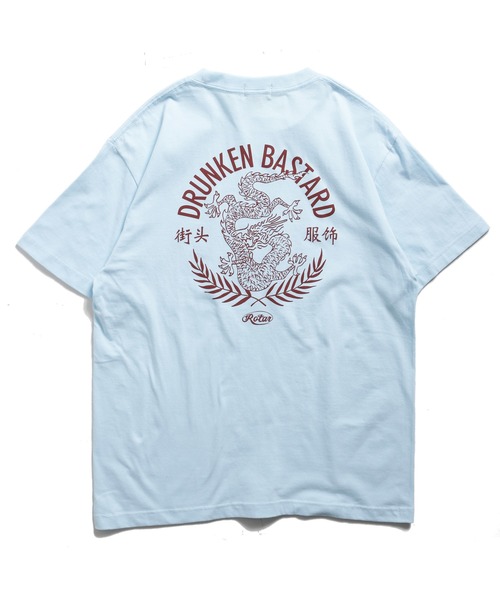 ROTAR(ローター)の「DRUNKEN BASTARD Tee(Tシャツ/カットソー・メンズ・オレンジ系その他/ブラック/ライトブルー/ホワイト系その他・SMALL/MEDIUM/LARGE/X-LARGE)」の16枚目の写真