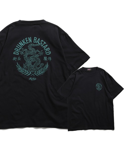 ROTAR(ローター)の「DRUNKEN BASTARD Tee(Tシャツ/カットソー・メンズ・オレンジ系その他/ブラック/ライトブルー/ホワイト系その他・SMALL/MEDIUM/LARGE/X-LARGE)」の9枚目の写真