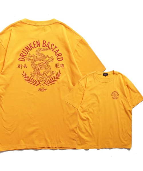 ROTAR(ローター)の「DRUNKEN BASTARD Tee(Tシャツ/カットソー・メンズ・オレンジ系その他/ブラック/ライトブルー/ホワイト系その他・SMALL/MEDIUM/LARGE/X-LARGE)」の10枚目の写真