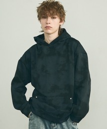 Marble pattern oversized pullover hoodie / マーブルパターンオーバーサイズプルオーバーパーカー