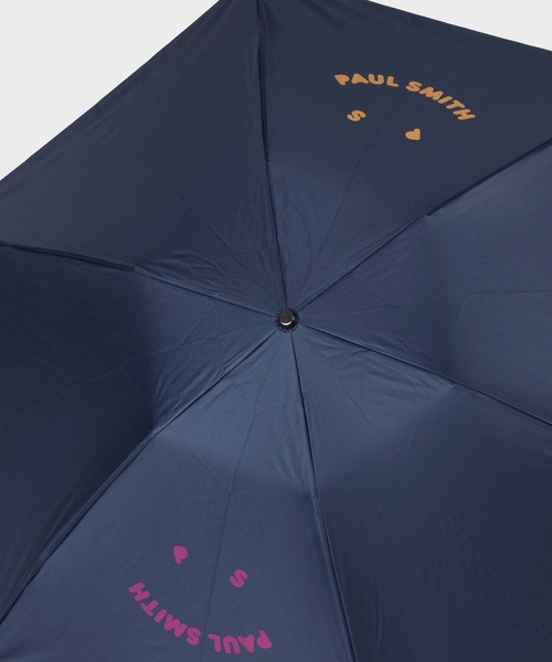 Paul Smith（ポールスミス）の「【晴雨兼用】"Happy" プリント 折りたたみ傘 / 155651 ECFUB（折りたたみ傘・レディース・ネイビー・FREE）」の2枚目の写真