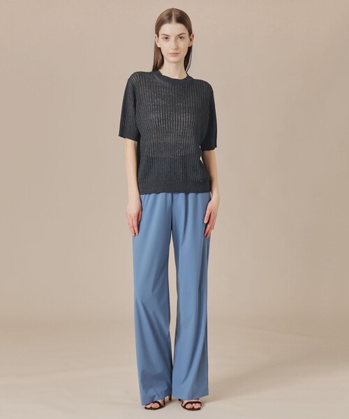 MACKINTOSH LONDON（マッキントッシュ ロンドン）の「ラスターリネンニットプルオーバー（Tシャツ/カットソー・レディース・イエロー/ブラック/ベージュ・38）」の4枚目の写真