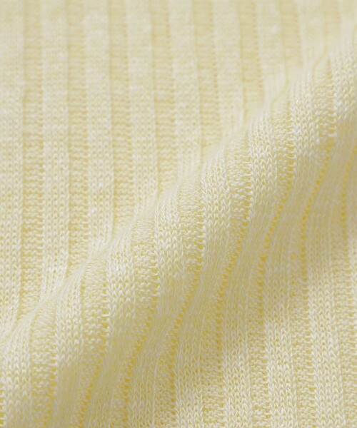 MACKINTOSH LONDON（マッキントッシュ ロンドン）の「ラスターリネンニットプルオーバー（Tシャツ/カットソー・レディース・イエロー/ブラック/ベージュ・38）」の14枚目の写真