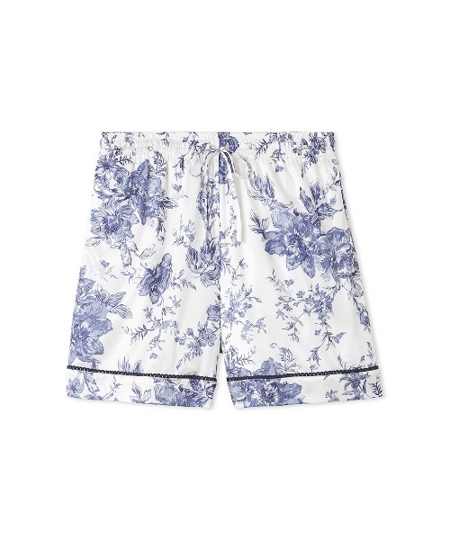 snidel home セットアップ　シャツ　ショートパンツ　ブルー　2023 SNIDEL HOME（スナイデルホーム）の「【SNIDEL HOME × 新木優子