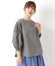 one'sterrace（ワンズテラス）の「袖刺繍 7分袖ブラウス（シャツ/ブラウス）」