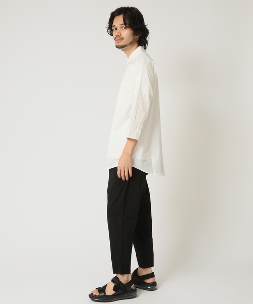 ARCADE（アーケード）の「通気性、吸水性の良い 7分袖 インド綿100％ コットン半端袖シャツ Retrievers Club（シャツ/ブラウス・メンズ・ブルー/ホワイト/ベージュ/ネイビー/オレンジ・M/L/LL）」の10枚目の写真