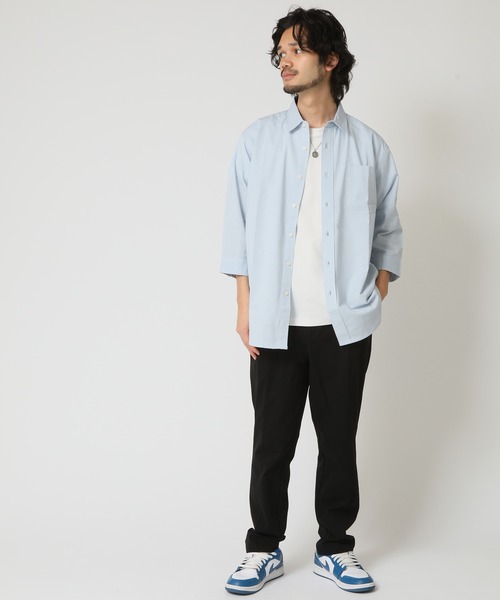 ARCADE（アーケード）の「通気性、吸水性の良い 7分袖 インド綿100％ コットン半端袖シャツ Retrievers Club（シャツ/ブラウス・メンズ・ブルー/ホワイト/ベージュ/ネイビー/オレンジ・M/L/LL）」の13枚目の写真