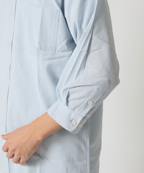 ARCADE（アーケード）の「通気性、吸水性の良い 7分袖 インド綿100％ コットン半端袖シャツ Retrievers Club（シャツ/ブラウス・メンズ・ブルー/ホワイト/ベージュ/ネイビー/オレンジ・M/L/LL）」の16枚目の写真