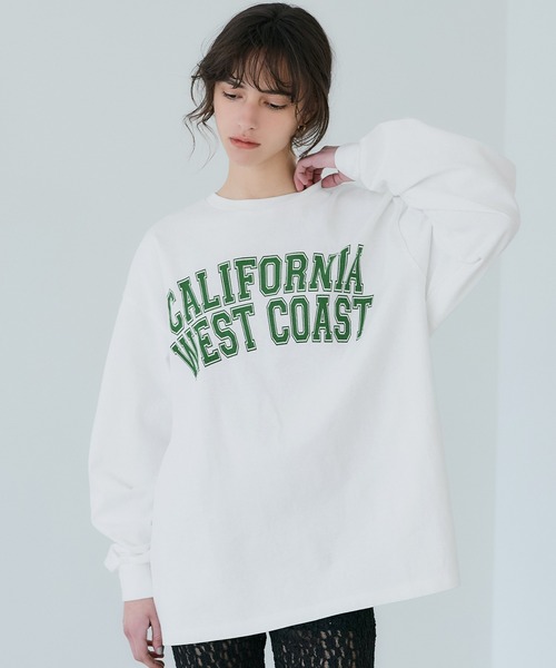 セール】フットボールロゴロングTシャツ（Tシャツ/カットソー）｜coca 