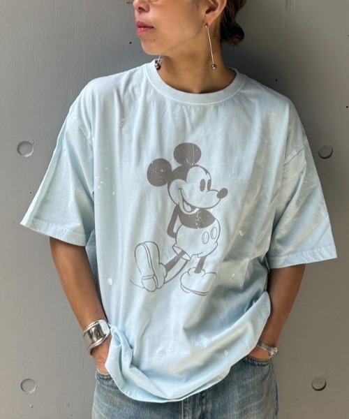 GOOD ROCK SPEED (グッドロックスピード) 別注ペインティングミッキーTシャツ GOOD ROCK SPEED (グッドロックスピード) 別注ペインティング