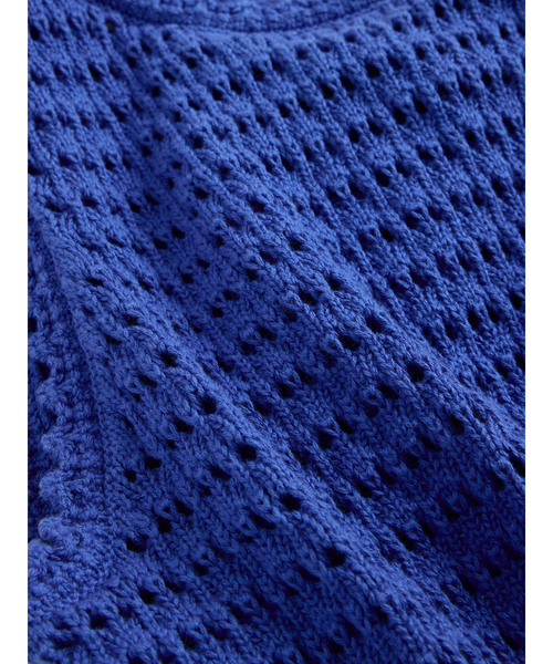 GAP（ギャップ）の「コットン100% クロシェ タンクトップ（ニット/セーター・レディース・オフホワイト/ブルー/ブラック・L/S/XS/M/XXS/XL）」の8枚目の写真