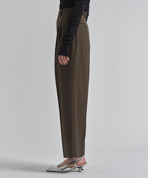 INSCRIRE(アンスクリア)の「【INSCRIRE/アンスクリア】Wool Easy Pants/ウールイージーパンツ/ワイドストレートスラックス(その他パンツ・レディース・ネイビー/カーキ・1)」の6枚目の写真