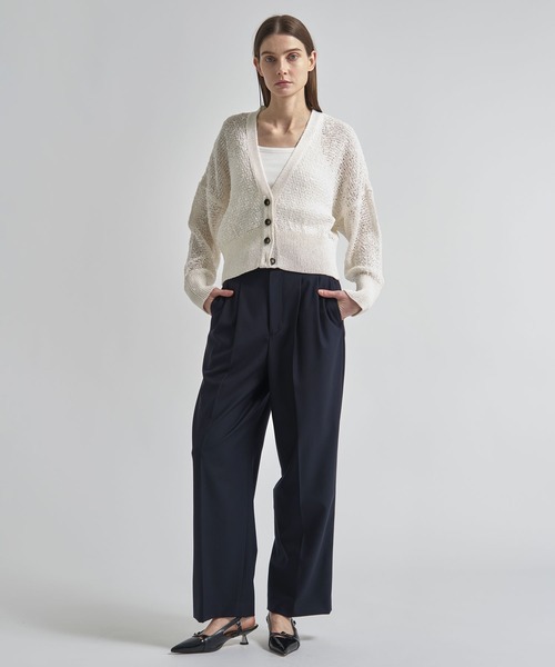 INSCRIRE(アンスクリア)の「【INSCRIRE/アンスクリア】Wool Easy Pants/ウールイージーパンツ/ワイドストレートスラックス(その他パンツ・レディース・ネイビー/カーキ・1)」の12枚目の写真
