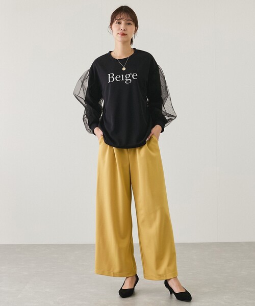 Jayro(ジャイロ)の「袖チュールプルオーバー(Tシャツ/カットソー・レディース・ホワイト/ブラック・M)」の20枚目の写真