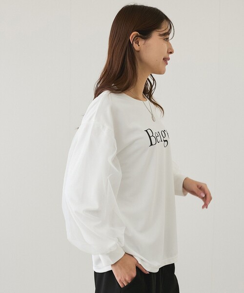 Jayro(ジャイロ)の「袖チュールプルオーバー(Tシャツ/カットソー・レディース・ホワイト/ブラック・M)」の16枚目の写真