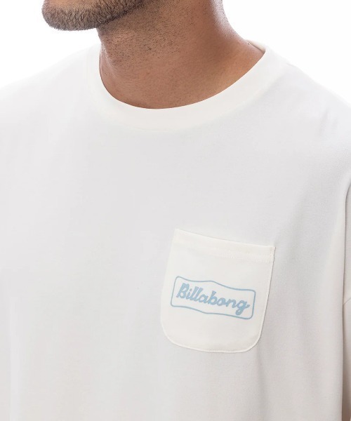 BILLABONG（ビラボン）の「BILLABONG メンズ SOFTTY LS TEE 長袖サーフTシャツ 【2025年春夏モデル】/ビラボン水陸両用バックプリント長袖ラッシュTシャツ（水着）（ラッシュガード・メンズ・オフホワイト/ブラック系その他/ライトブルー・MEDIUM/LARGE/X-LARGE）」の5枚目の写真