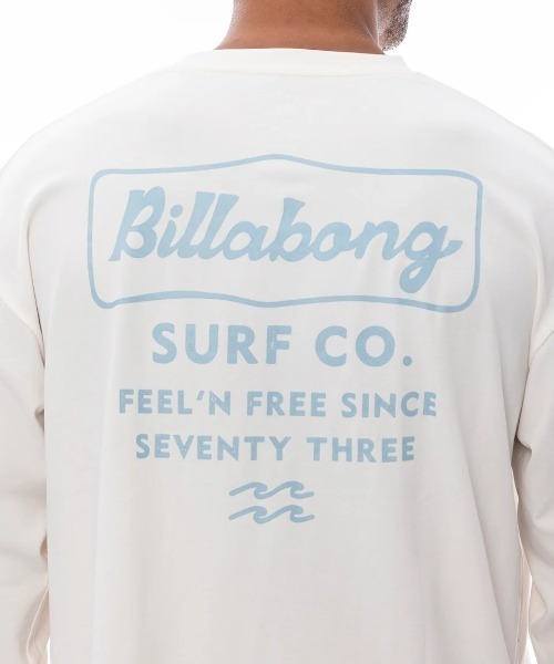BILLABONG（ビラボン）の「BILLABONG メンズ SOFTTY LS TEE 長袖サーフTシャツ 【2025年春夏モデル】/ビラボン水陸両用バックプリント長袖ラッシュTシャツ（水着）（ラッシュガード・メンズ・オフホワイト/ブラック系その他/ライトブルー・MEDIUM/LARGE/X-LARGE）」の6枚目の写真