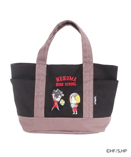 Misto Forza（ミストフォルツァ）の「ハイキュー!! ミニキャラクター刺繍トートバッグ（ショルダーバッグ・レディース・キナリ/ベージュ/グレー/ブラック・ﾌﾘ-）」の17枚目の写真