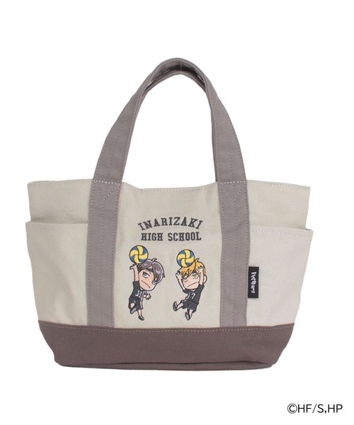 Misto Forza（ミストフォルツァ）の「ハイキュー!! ミニキャラクター刺繍トートバッグ（ショルダーバッグ・レディース・キナリ/ベージュ/グレー/ブラック・ﾌﾘ-）」の18枚目の写真