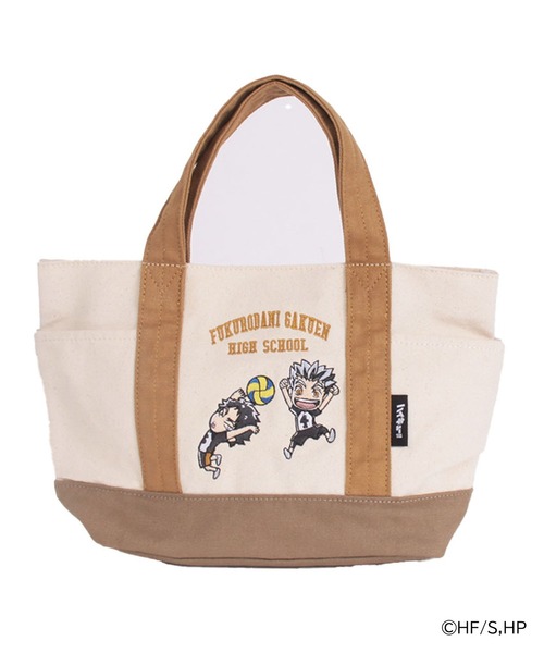 Misto Forza（ミストフォルツァ）の「ハイキュー!! ミニキャラクター刺繍トートバッグ（ショルダーバッグ・レディース・キナリ/ベージュ/グレー/ブラック・ﾌﾘ-）」の19枚目の写真
