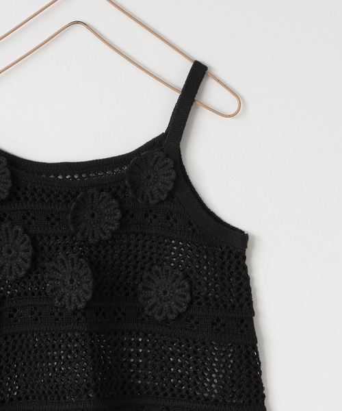 LOWRYS FARM(ローリーズファーム)の「カギバリニットキャミ 325500(キャミソール・キッズ・アイボリー/ブラック・150cm/130cm/110cm)」の9枚目の写真