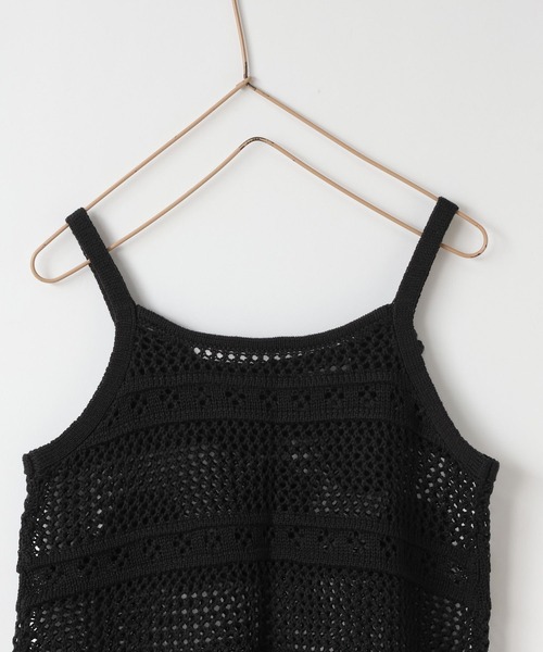 LOWRYS FARM(ローリーズファーム)の「カギバリニットキャミ 325500(キャミソール・キッズ・アイボリー/ブラック・150cm/130cm/110cm)」の6枚目の写真