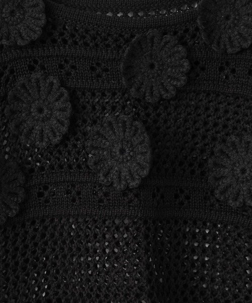 LOWRYS FARM(ローリーズファーム)の「カギバリニットキャミ 325500(キャミソール・キッズ・アイボリー/ブラック・150cm/130cm/110cm)」の5枚目の写真