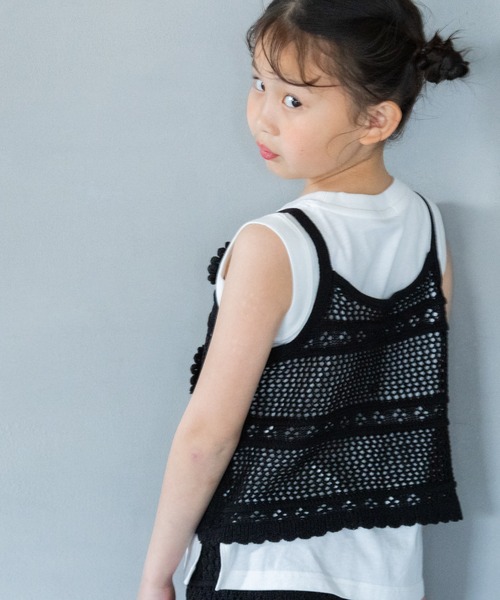 6(ROKU) カギバリ キャミソール ブラック　美品 6（ロク）の「＜6(ROKU)＞カギバリ キャミソール（キャミソール）」 - WEAR