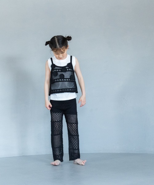 LOWRYS FARM(ローリーズファーム)の「カギバリニットキャミ 325500(キャミソール・キッズ・アイボリー/ブラック・150cm/130cm/110cm)」の15枚目の写真