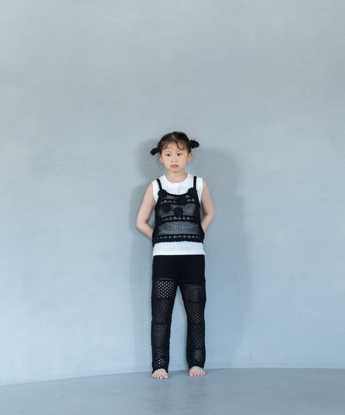 LOWRYS FARM(ローリーズファーム)の「カギバリニットキャミ 325500(キャミソール・キッズ・アイボリー/ブラック・150cm/130cm/110cm)」の17枚目の写真