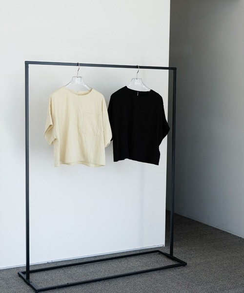 select MOCA Et（セレクトモカエト）の「【Et】Front Pocket Big Cuff Blouse（シャツ/ブラウス・レディース・ブラック/ベージュ・FREE）」の11枚目の写真
