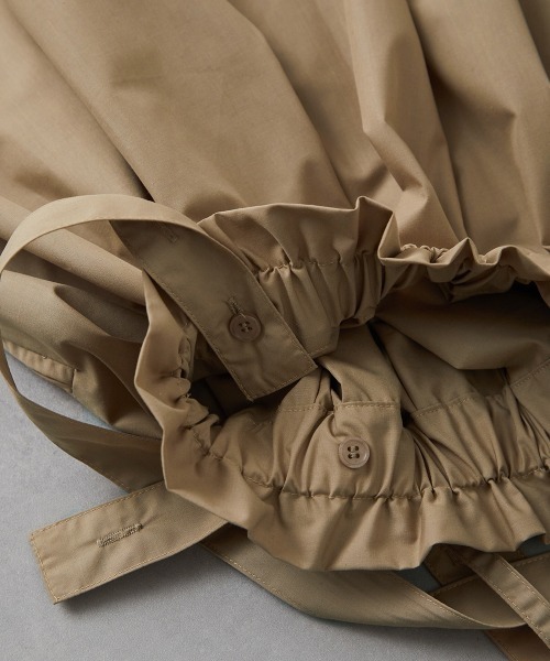 riziere（リジェール）の「サス付きハイウエストギャザースカート（スカート・キッズ・ベージュ/ブラック/ブラウン・110/100/90/120/150/140/130）」の9枚目の写真