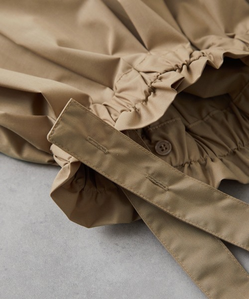 riziere（リジェール）の「サス付きハイウエストギャザースカート（スカート・キッズ・ベージュ/ブラック/ブラウン・110/100/90/120/150/140/130）」の10枚目の写真