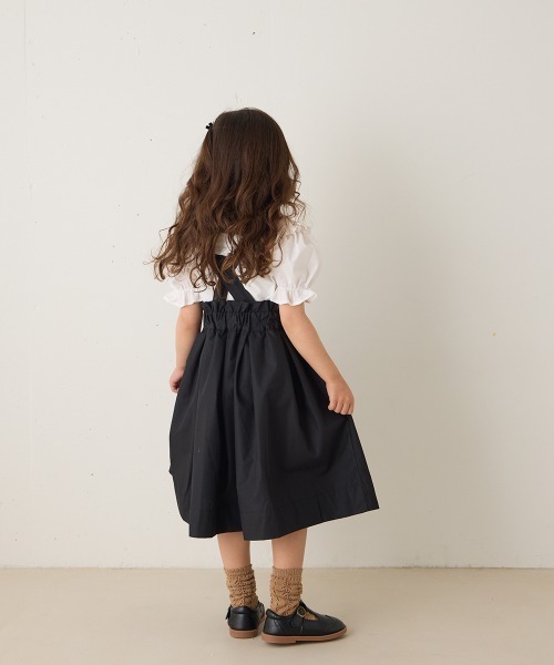 riziere（リジェール）の「サス付きハイウエストギャザースカート（スカート・キッズ・ベージュ/ブラック/ブラウン・110/100/90/120/150/140/130）」の22枚目の写真