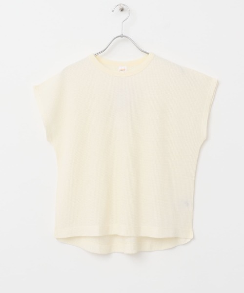 URBAN RESEARCH DOORS（アーバンリサーチドアーズ）の「『別注』Sports Wear×DOORS　ワッフルフレンチスリーブTシャツ（Tシャツ/カットソー・レディース・グレー系その他/アイボリー/グレー/ホワイト系その他・ONE）」の8枚目の写真