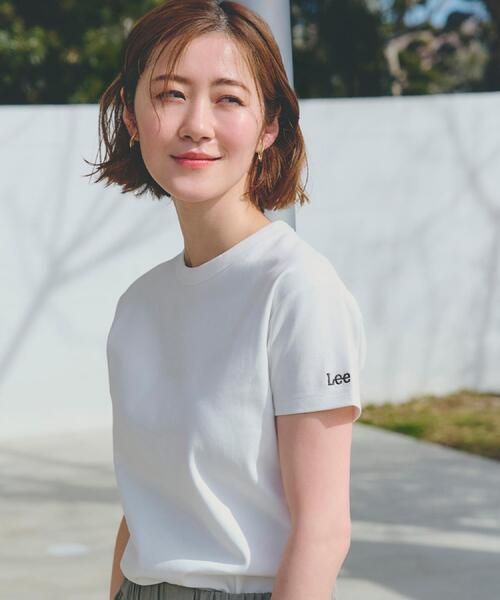 Lee(リー)の「【Lee×grove別注】COMPACTFIT T-SHIRT(Tシャツ/カットソー・レディース・ブラック/オフホワイト/ピンク・02/03)」の2枚目の写真