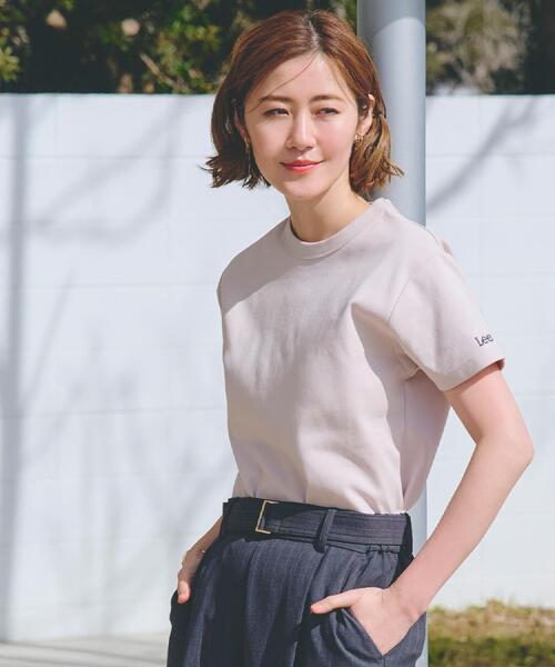 Lee(リー)の「【Lee×grove別注】COMPACTFIT T-SHIRT(Tシャツ/カットソー・レディース・ブラック/オフホワイト/ピンク・02/03)」の3枚目の写真