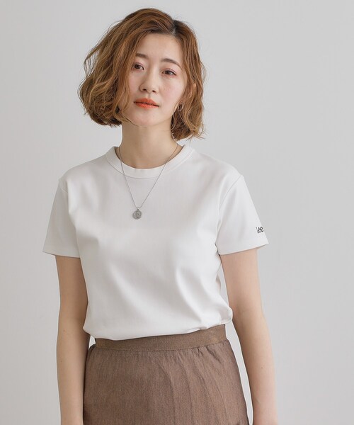Lee(リー)の「【Lee×grove別注】COMPACTFIT T-SHIRT(Tシャツ/カットソー・レディース・ブラック/オフホワイト/ピンク・02/03)」の4枚目の写真