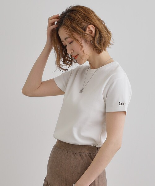 Lee(リー)の「【Lee×grove別注】COMPACTFIT T-SHIRT(Tシャツ/カットソー・レディース・ブラック/オフホワイト/ピンク・02/03)」の5枚目の写真