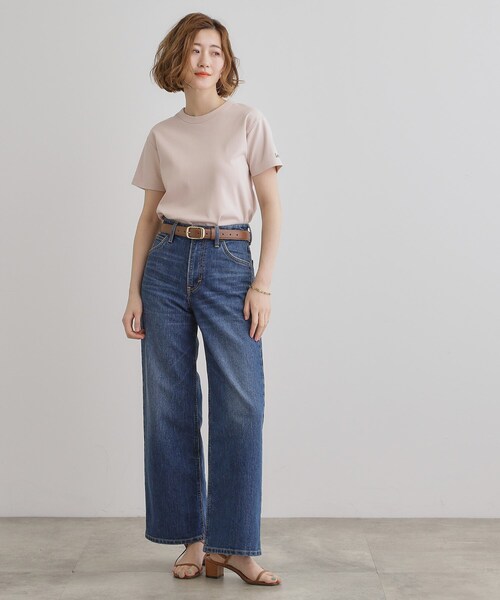 Lee(リー)の「【Lee×grove別注】COMPACTFIT T-SHIRT(Tシャツ/カットソー・レディース・ブラック/オフホワイト/ピンク・02/03)」の15枚目の写真